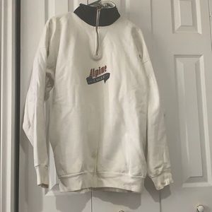 Vintage mens alpine lager zip up sweater